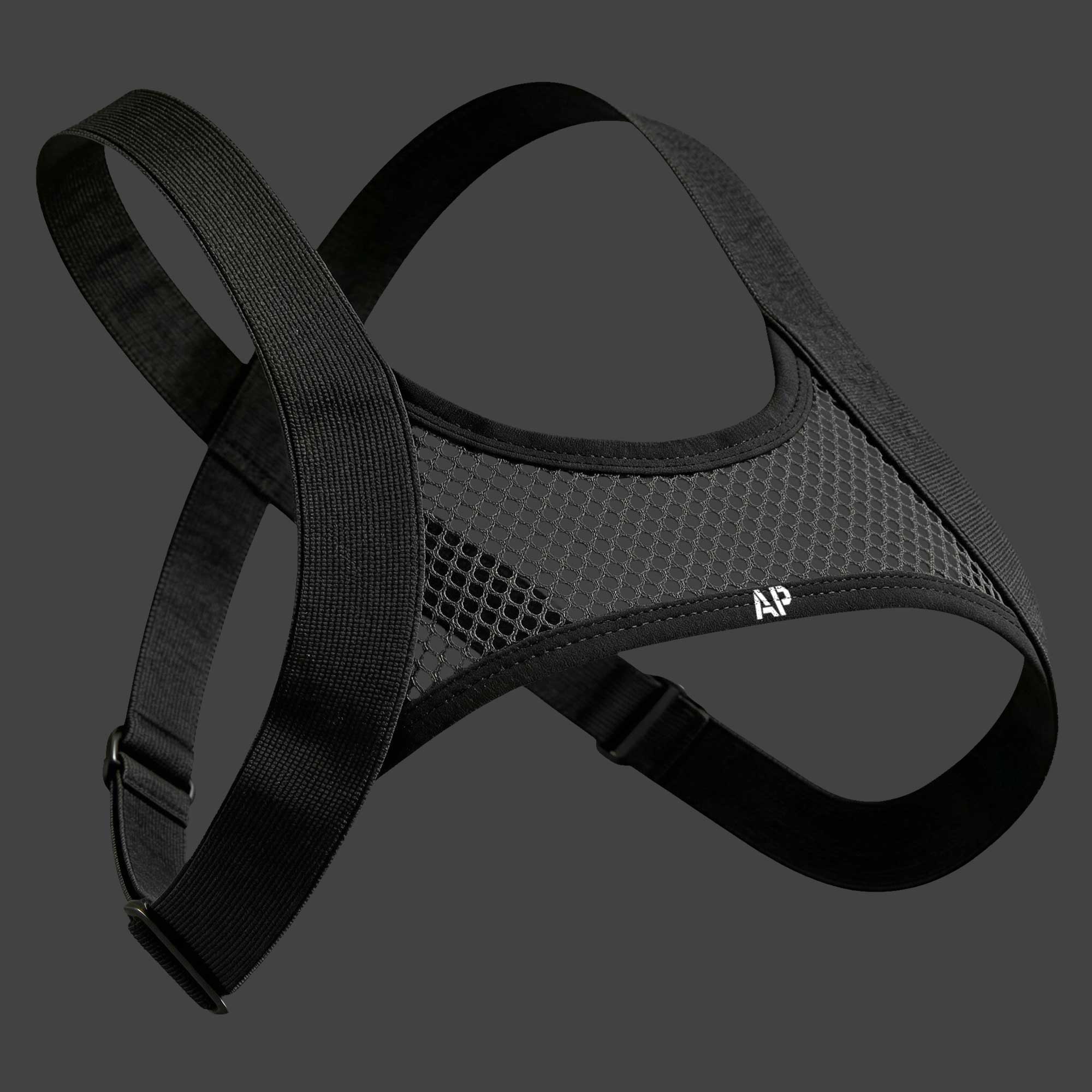 Arnés con red color negro vista frontal ALEPADRON