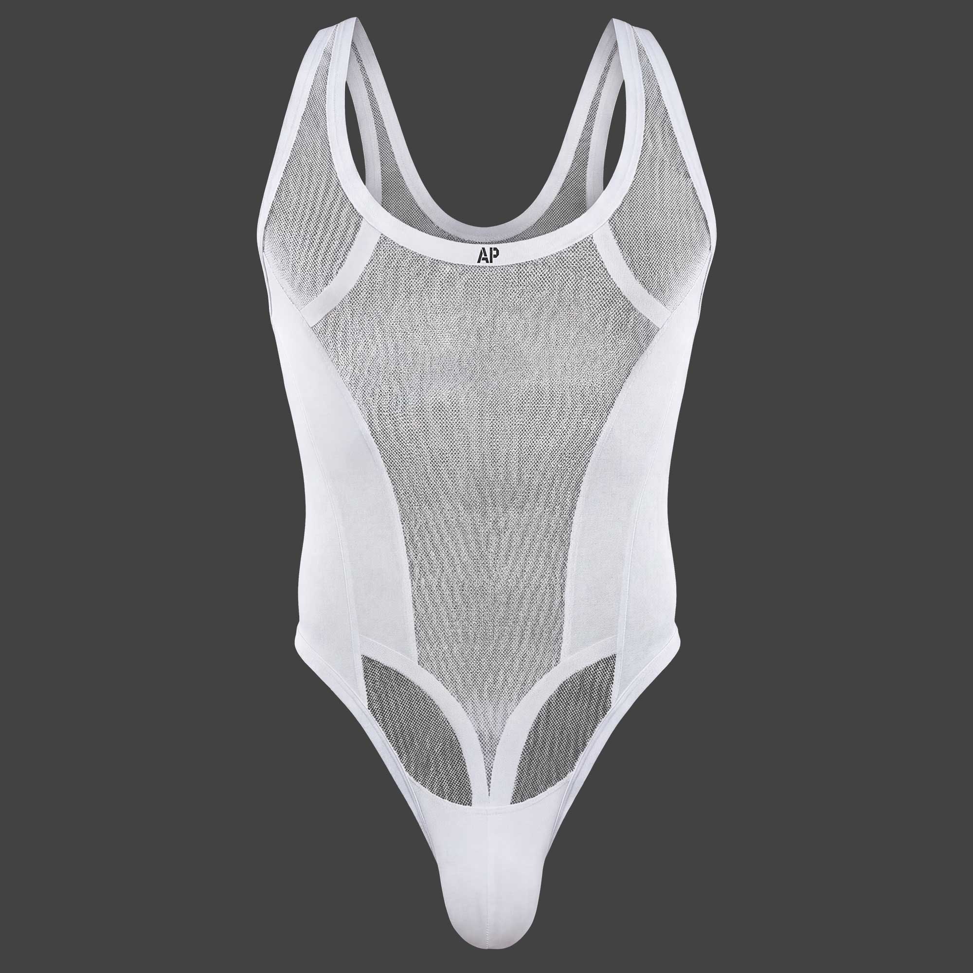 Body transparente color blanco vista frontal ALEPADRON