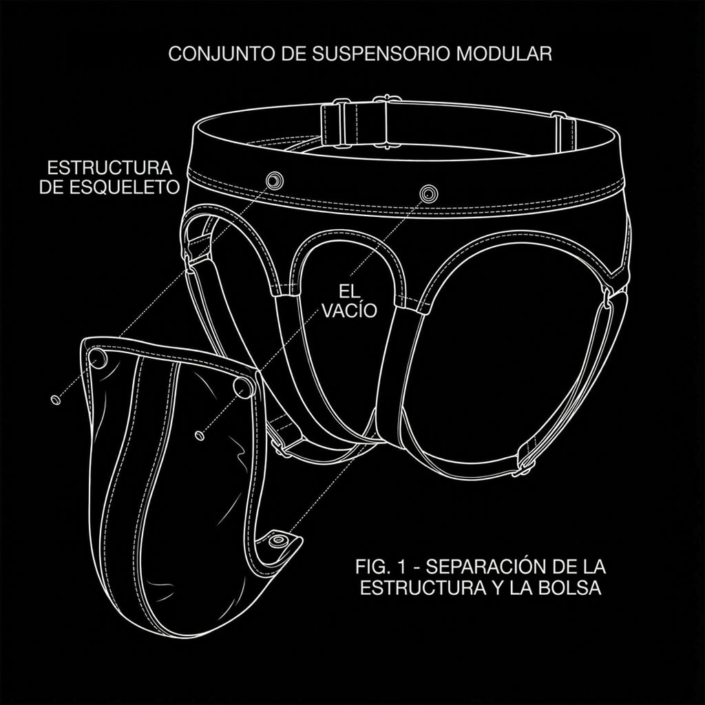 Suspensorio ecocuero desmontable