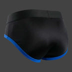 Kinetic brief slip deportivo color negro y azul vista trasera ALEPADRON