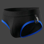 Kinetic brief slip deportivo color negro y azul vista frontal ALEPADRON
