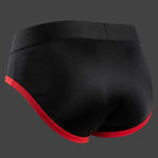 Kinetic brief slip deportivo color negro y rojo vista trasera ALEPADRON