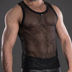 Musculosa de red hombre