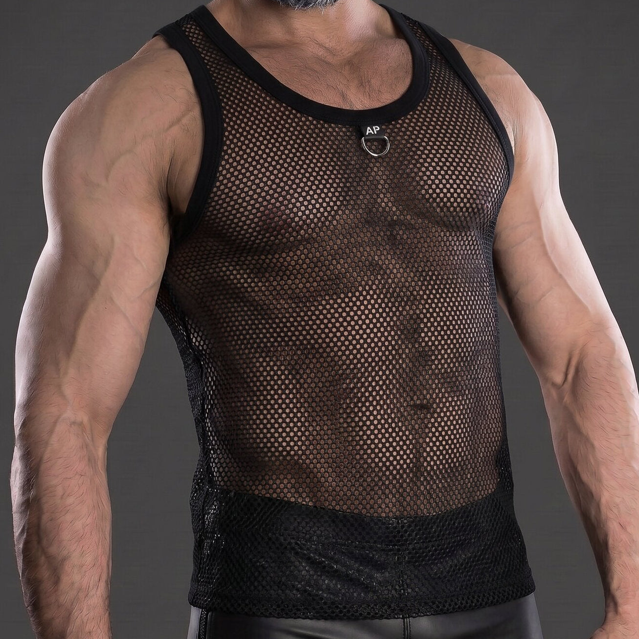 Musculosa de red hombre