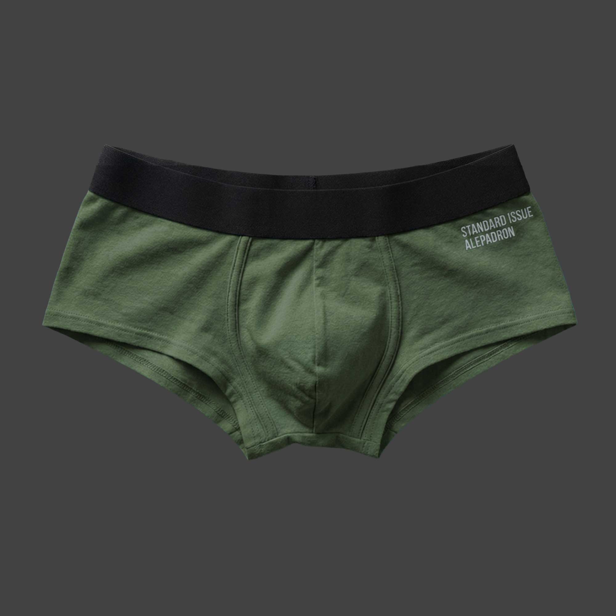 Mini bóxer verde militar para hombre Standard Issue ALEPADRON