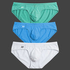 Pack slip standard basic x3 unidades colores turquesa celeste y blanco ALEPADRON