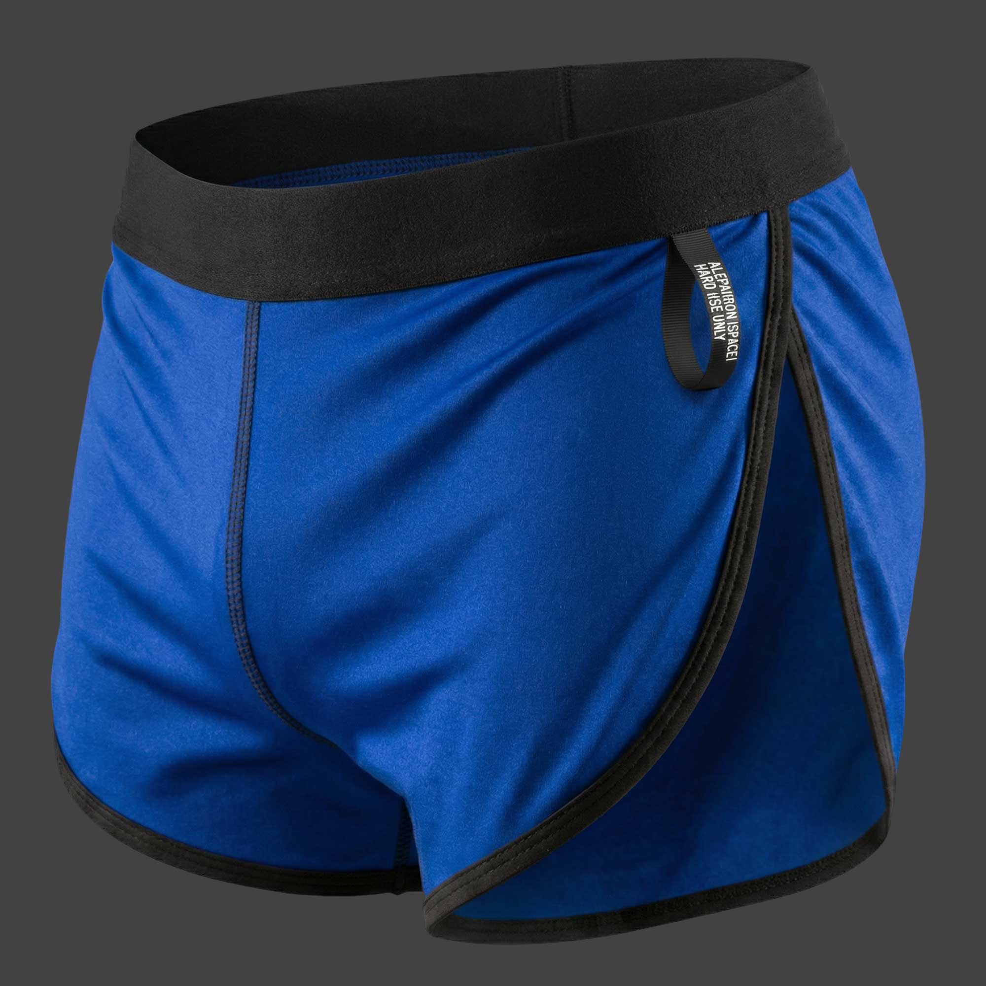 Short sprinter running retro color azul vista frontal ALEPADRON