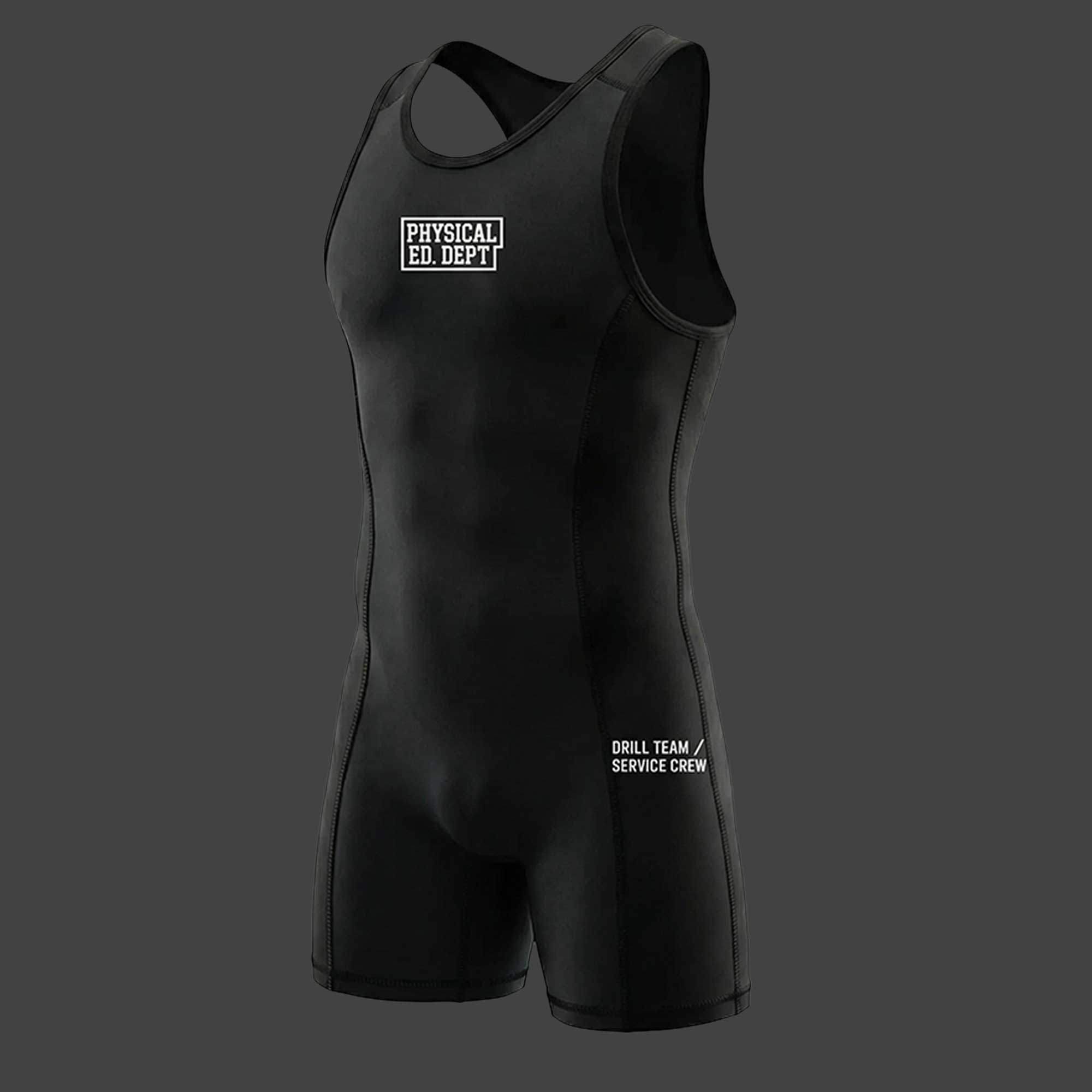 Singlet lucha varsity bicolor color negro vista frontal ALEPADRON