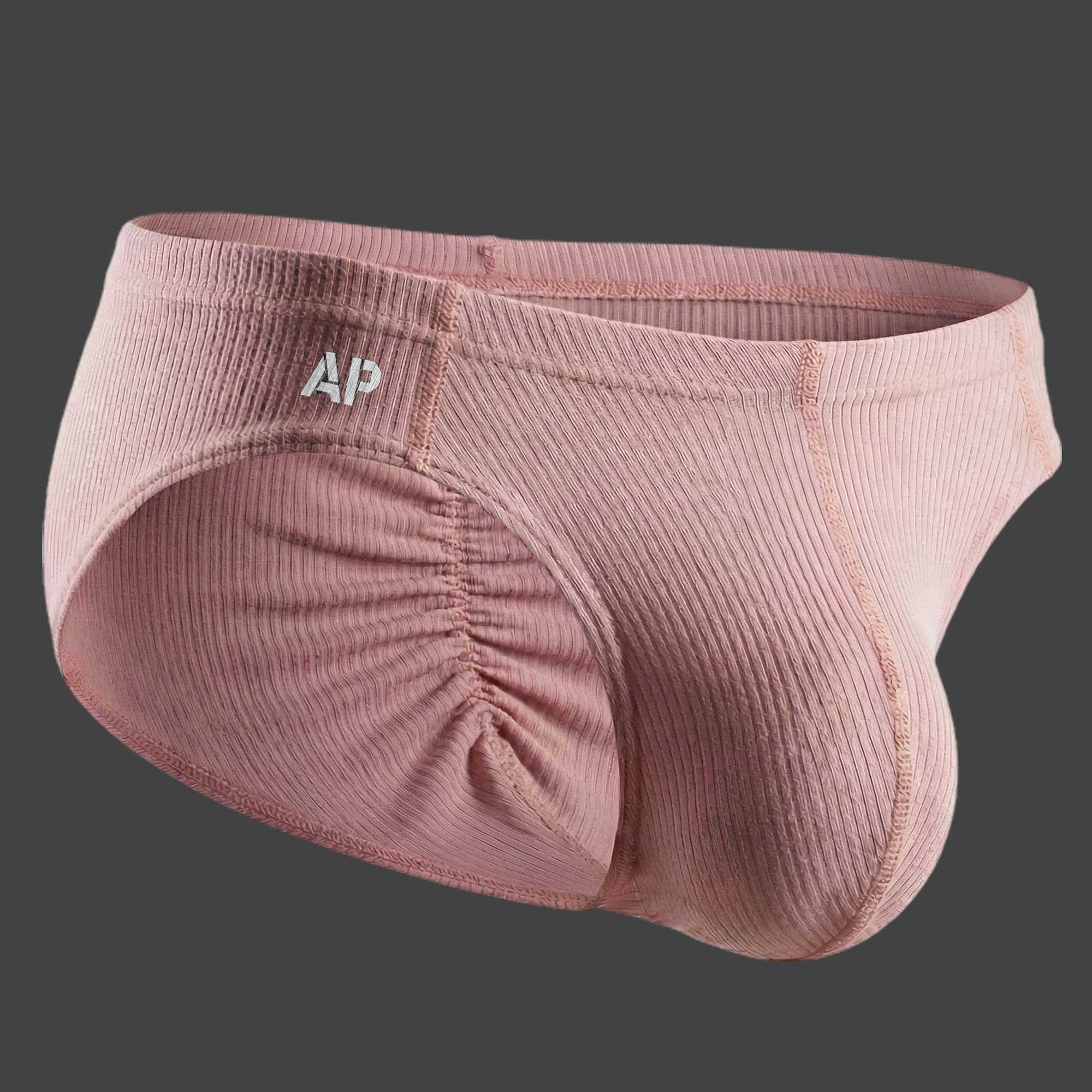 Slip con frunce color rosa para hombre ALEPADRON