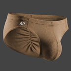 Slip con frunce color verde oliva para hombre ALEPADRON