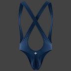 Suit cruzado color azul marino espalda para hombre ALEPADRON