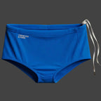 Sunga de corte cuadrado azul traje de baño para hombre ALEPADRON