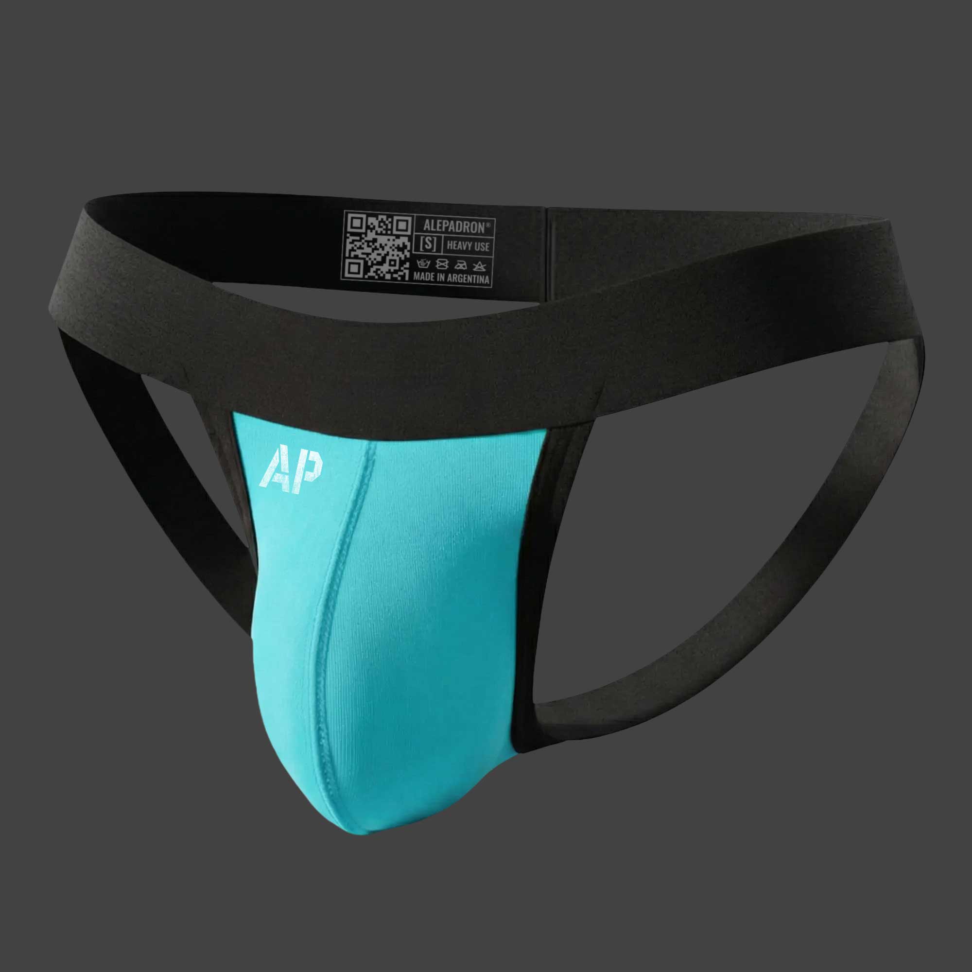 Suspensorio clásico hombre jockstrap básico color celeste ALEPADRON