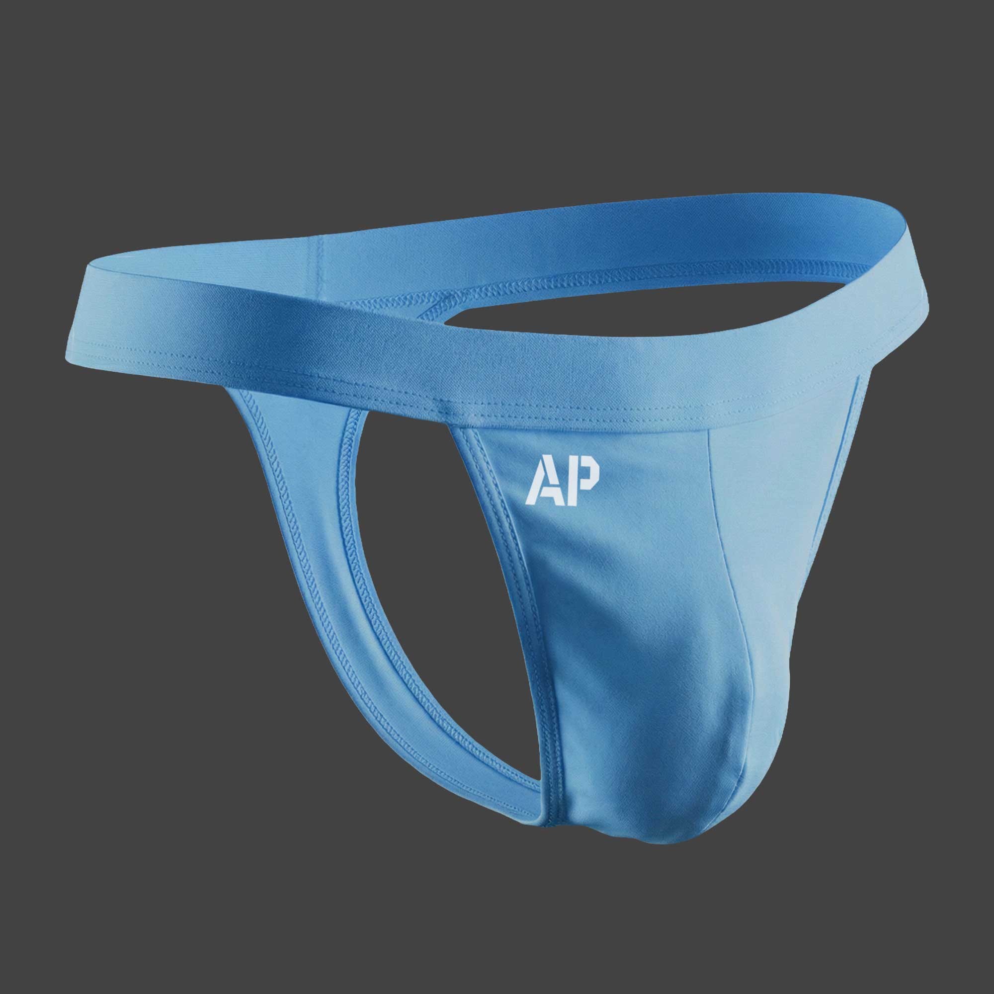 Tanga deportiva cintura ancha wrestler color azul ALEPADRON