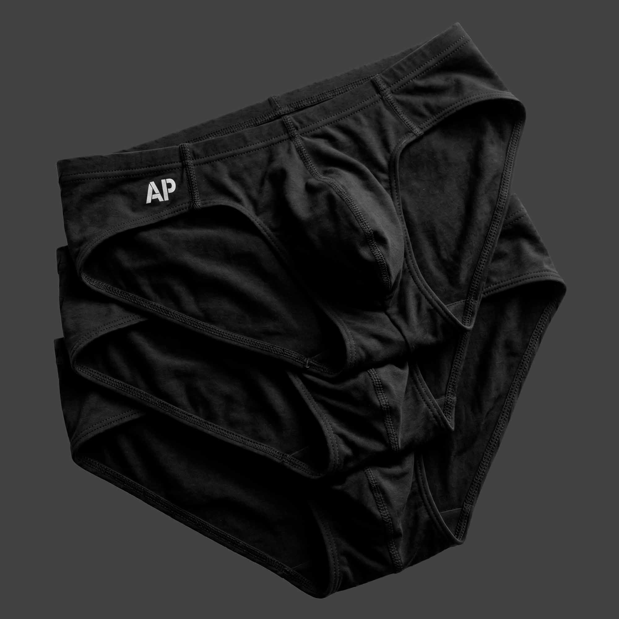 Pack slip standard basic x3 unidades color negro ALEPADRON